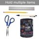 thumbnail image 5 of Herramientas-theme Cylinder Pen Holder Pencil Organizer with Flannel Lining PVC Leather Material Cardboard Base for study work 10*8CM, 5 of 6