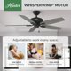 thumbnail image 2 of Ventilador de techo Hunter 132 cm negro mate sin luz, 2 of 9
