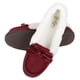 thumbnail image 3 of Zapatillas Jessica Simpson, microgamuza, mocasín, color vino, 3 of 8