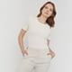 thumbnail image 3 of Polera Mujer Textura Poliéster Reciclado Crudo Corona, 3 of 5