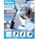 thumbnail image 4 of Ventilador clip coche LED 199 velocidades semi enfriamiento USB recargable coche trabajo, 4 of 8