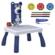 thumbnail image 3 of Mesa De Dibujo Con Proyector, Juguetes De Aprendizaje Temprano, Mesa De Tablero Para Garabatos Para Bebé Azul, 3 of 5