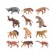 thumbnail image 1 of 12 Piezas Mini Modelo De Animal Prehistórico Regalo De Vacaciones Figuras De Animales Antiguos Estilo C, 1 of 5