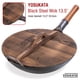 thumbnail image 4 of Funda para wok YOSUKATA, de hierro fundido, 34 cm, tapa de madera sin condensación, 4 of 7
