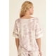 thumbnail image 3 of Saronite Camisa de Manga Corta con Estampado Tie-dye y Estampado de Estrellas, Color Lavanda (para Mujer), 3 of 4