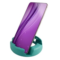 Soporte Portátil Para Teléfono Godonut Plus+ Con Puerto De Carga, Color Verde Azulado