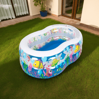Igpro - Piscina Inflable Peces 175X109Cm