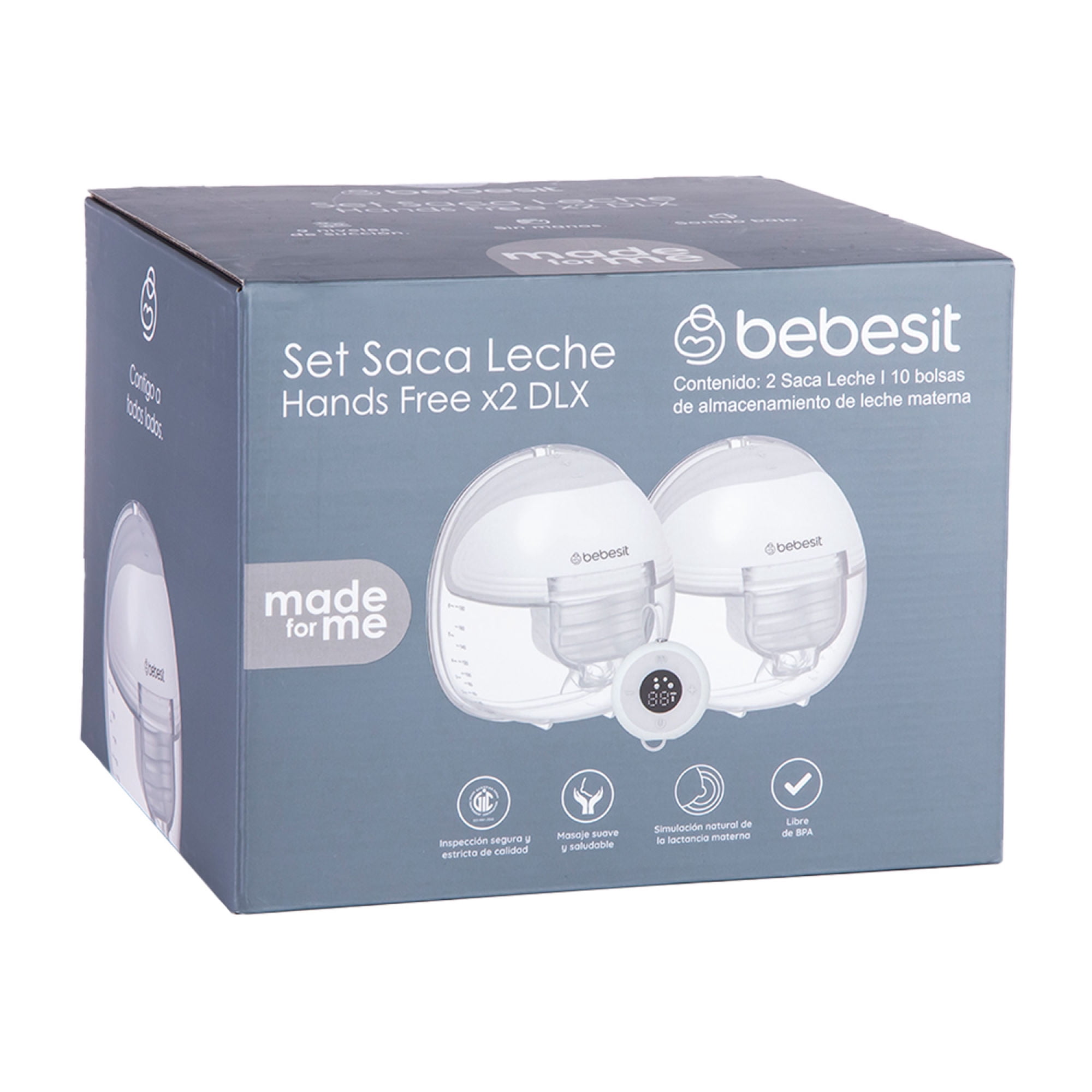 Extractor Leche Materna Doble Control