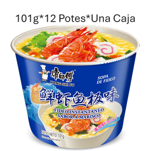 Fideo Instantaneo Kang Shi Fu Sabor A Marisco 101G*12 Potes