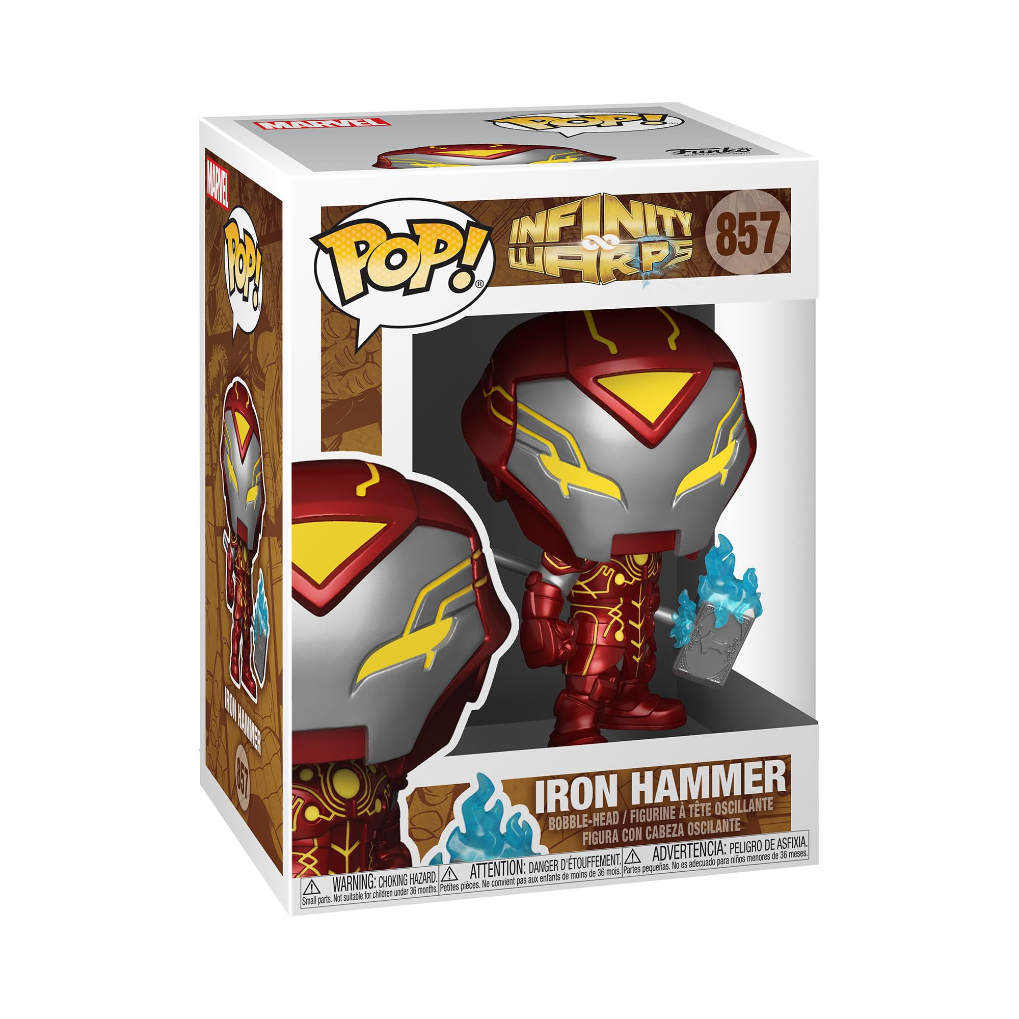 Figura De Juguete Funko Pop! Martillo De Hierro Marvel Infinity Warps