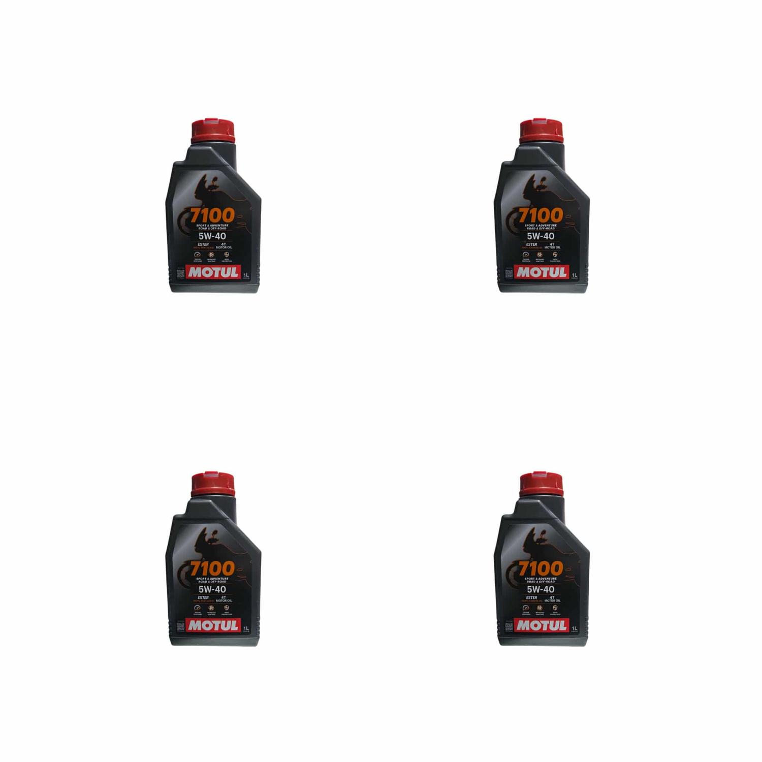 Pack 4L Aceite Moto Y Cuatriciclos Motul 5W 40 Full Sintetico 4T
