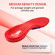 thumbnail image 2 of Plantillas Vasyli Personalizadas L Rojo con Soporte de Arco, 2 of 8