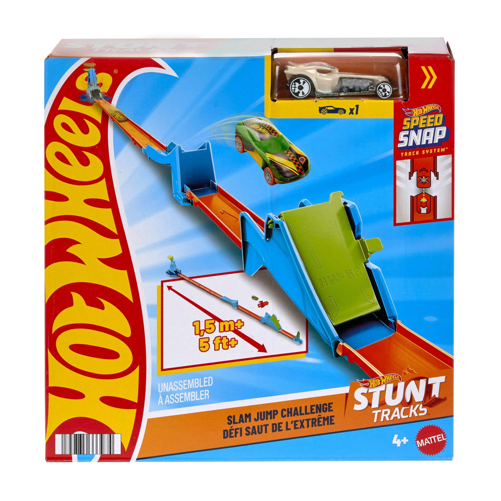 Mattel - Hot Wheels Pistas De Acrobacias Sorpresa Desafio De Salto