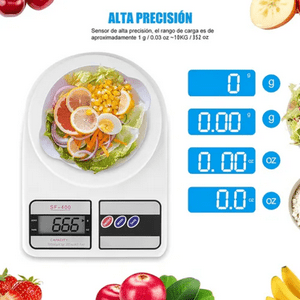 Genérico - Báscula Cocina Digital Uorlen Sf-400 10Kg Color Blanco