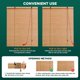 thumbnail image 5 of Cortinas enrollables de bambú BAYUE 58 × 122 cm, filtrado de luz, 5 of 7