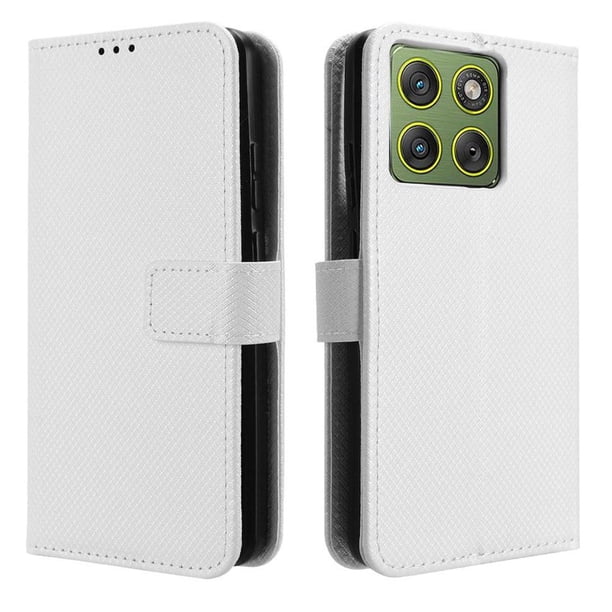 Funda Billetera para TCL NxtPaper 60 Ultra 5G con Ranuras y Soporte Blanco