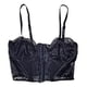 thumbnail image 3 of Crop Top De Encaje Con Tirantes Y Broches Delanteros - NEGRO, 3 of 5
