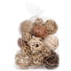 thumbnail image 3 of Bolso decorativo con forma de bolas y orbes ANDALUCA, dorado y natural, decoración del hogar, 3 of 7