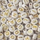 thumbnail image 2 of Juego de 200 cuentas de joyería sueltas de acrílico dorado con letras blancas, accesorios para pulseras para niños, 2 of 8