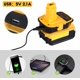 thumbnail image 5 of Paquete de 1 Adaptador Convertidor DM18D Versión Mejorada DCA1820 para De*walt 20V y para Mil*wau*kee Batería de 18V para Funcionar para De*walt 20V Nicad&NiMh Herramienta Eléctrica (Convertir Litio, 5 of 7