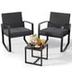 thumbnail image 1 of Juego de muebles de patio Qsun, bistró mecedor con mesa de centro, 1 of 9