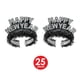 thumbnail image 4 of Gorros de fiesta Beistle New Year negro/plateado para 50 personas, 4 of 7