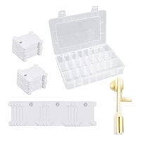 Bothyi - Tarjetas De Hilo Con Bobinadora, Bobina De Hilo Duradero Para Bordado Diy