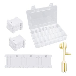 Bothyi - Tarjetas De Hilo Con Bobinadora, Bobina De Hilo Duradero Para Bordado Diy