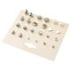 thumbnail image 1 of 12 pares de cristal circón mujeres niñas pendientes geométricos Stud joyería de plata, 1 of 3