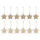 thumbnail image 5 of 12pcs Rebanadas De Madera De Navidad Colgantes Surtidos De Navidad Bricolaje Bricolaje Ornamentos De Cinco Puntas Estrella, 5 of 5