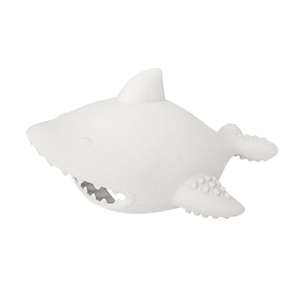 Shark's New Solid Color Silicone Teether Simple Baby Anti-eating Hand Bite Glue Children Soothe Molar Stick