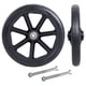 thumbnail image 1 of Ruedas delanteras de repuesto universales de 2 piezas, rodamientos de PVC de 8 pulgadas, ruedas de rodillos antideslizantes sólidos, para sillas de , negro, 1 of 5