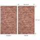 thumbnail image 3 of Fondo de pared de ladrillo TTXXLL de Party Supplies, 200 x 125 cm, 3 of 9