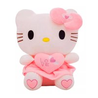 Genérico - Juguete Peluche Hello Kitty Con Corazon 20Cm Rosado Infantil