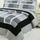 thumbnail image 2 of Cubrecama quilt verano 2 plazas cuadrado estampado gris, 2 of 3