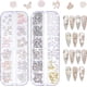 thumbnail image 1 of Flores de mariposa acrílicas 3D para uñas, dijes de oso para uñas, dijes de uñas 3D, accesorios para uñas planas, 24 estilos, gemas AB estrelladas, piedras, perlas, metal dorado, diseños de arte de uñ, 1 of 7