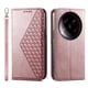 thumbnail image 2 of Funda Flip FOXDOCK para Xiaomi 14 Ultra , Estilo Billetera con Diseño Rombo, Correa de Mano y Soporte, Uso Diario, 2 of 6