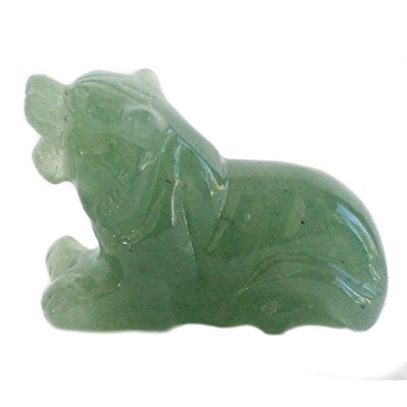 Estatua de tigre de jade importada del Feng Shui para tigre del zodíaco chino