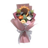 Bothyi - Bouquet De Flores De Crochet Flores Artificiales Bouquet Para Su Novia C