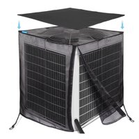 Xusx111 - Cubiertas De Aire Acondicionado Para El Exterior, Malla Completa Con Top Impermeable Desmontable, Transpirable Y Todas Las Estaciones, Protector Central De Unidad De Aire Acondicionado De 28