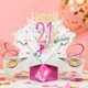 thumbnail image 2 of Tarjeta de Felicitación 3D Second Nature Pop Ups Cumpleaños 21, 2 of 9