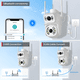 thumbnail image 3 of Cámara de Seguridad ANBERX A8BQ Wireless con Blanco, 3 of 3