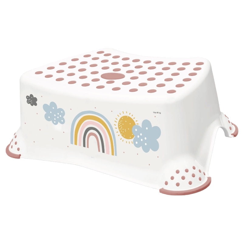 Keeeper - Taburete Tomek Arco Iris Con Función Antideslizante Blanco