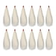thumbnail image 2 of Señuelos De Pesca De Cola De Milano, Ligeros, Para Lubina, Bagre, Color Blanco, 12 Uds., 2 of 3