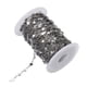 thumbnail image 2 of Cadenas de eslabones de estrella, cadena envuelta en alambre de acero inoxidable a granel para manualidades, pulseras, suministros de joyería, decorac Argén, 2 of 5