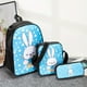 thumbnail image 1 of 3pcs Backpack Crossbody Bag And Pen Bag Set, 13.8inch 35cm Boys Girls Kids Backpack Lunch Bag Pencil Case Set, Travel Camping Backpack, Casual Cartoon Backpack With Padded Back And Adjustable Strap, F, 1 of 3