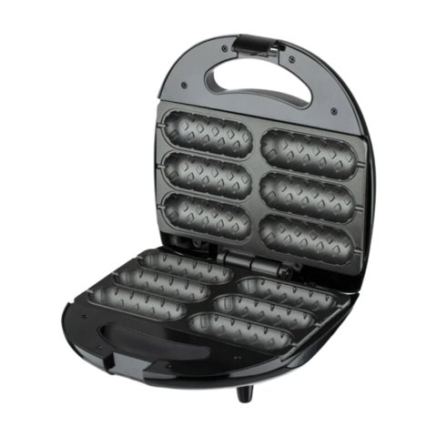 Importclick - Máquina Corn Dog Maker Asador Salchichas Antiadherente 6 Divisiones