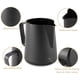 thumbnail image 2 of Jarra para espumar leche espresso de 20 oz con bolígrafo para latte art, jarras humeantes, taza medidora de líquidos de 20 oz (600 ml), accesorios para cafetera, acabado negro, 2 of 7