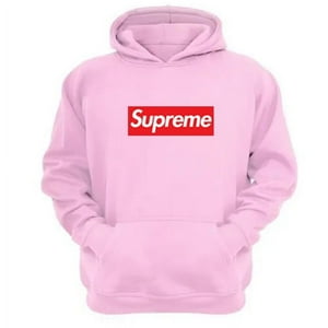 Genérico - Polerón Canguro Supreme Rosa Talla S Unisex