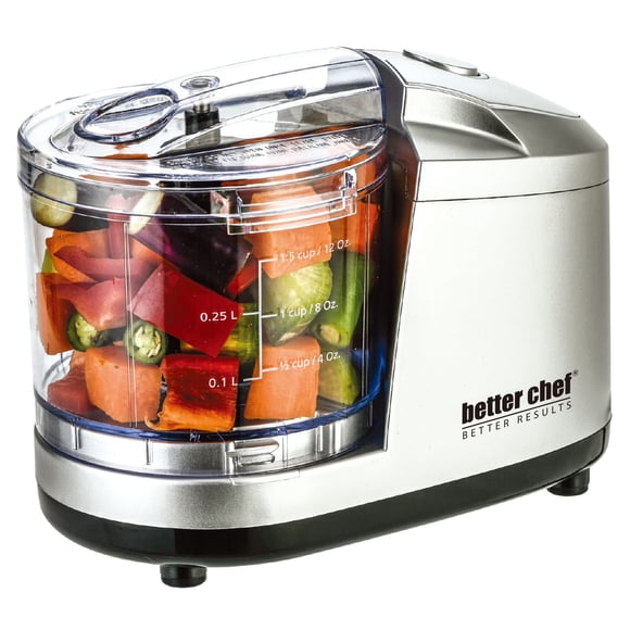 Procesador de alimentos Better Chef, 350 ml, 1 velocidad, hoja de acero inoxidable